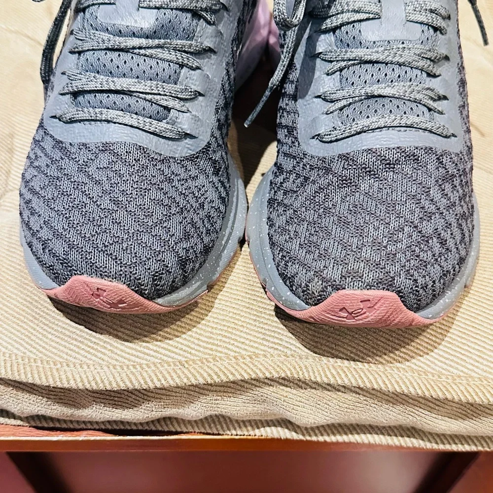 Under Armour Women's Charcoal and Rose Gold Athletic Shoes - Picture 3 of 12
